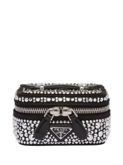 Donna Prada Trousse Make Up Con Cristalli