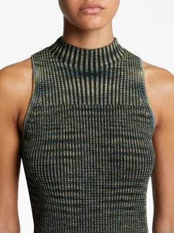 Donna Proenza Schouler White Label Space Dye Ribbed-knit Top -Femminile Moda Negozio 19374594 50612718 1000