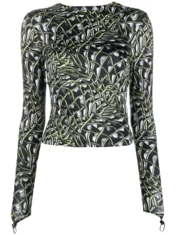 Donna Maisie Wilen Top Body Shop A Maniche Lunghe