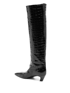 Donna KHAITE Stivali Al Ginocchio Effetto Coccodrillo 40mm -Femminile Moda Negozio 19388366 43383194 1000