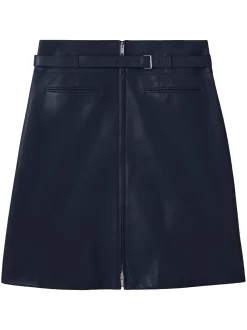 Donna Proenza Schouler Glossy-finish Leather Miniskirt