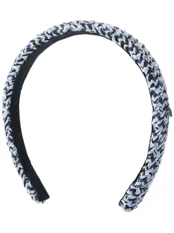 Donna Maison Michel Cerchietto Eve Con Bordo In Tweed