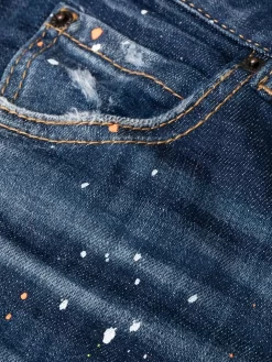 Donna Dsquared2 Jeans A Vita Bassa Con Stampa Vernice -Femminile Moda Negozio 19449828 43378699 1000