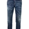 Donna Dsquared2 Jeans A Vita Bassa Con Stampa Vernice -Femminile Moda Negozio 19449828 43379055 1000