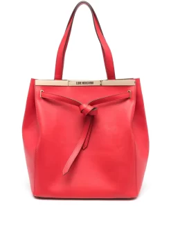 Donna Love Moschino Borsa Tote Con Dettaglio A Nodo