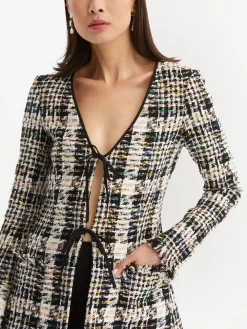 Donna Oscar De La Renta Giacca Con Nodo -Femminile Moda Negozio 19466614 43841645 1000