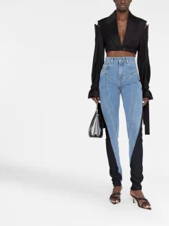 Donna Mugler Jeans A Vita Alta -Femminile Moda Negozio 19515870 43659934 1000