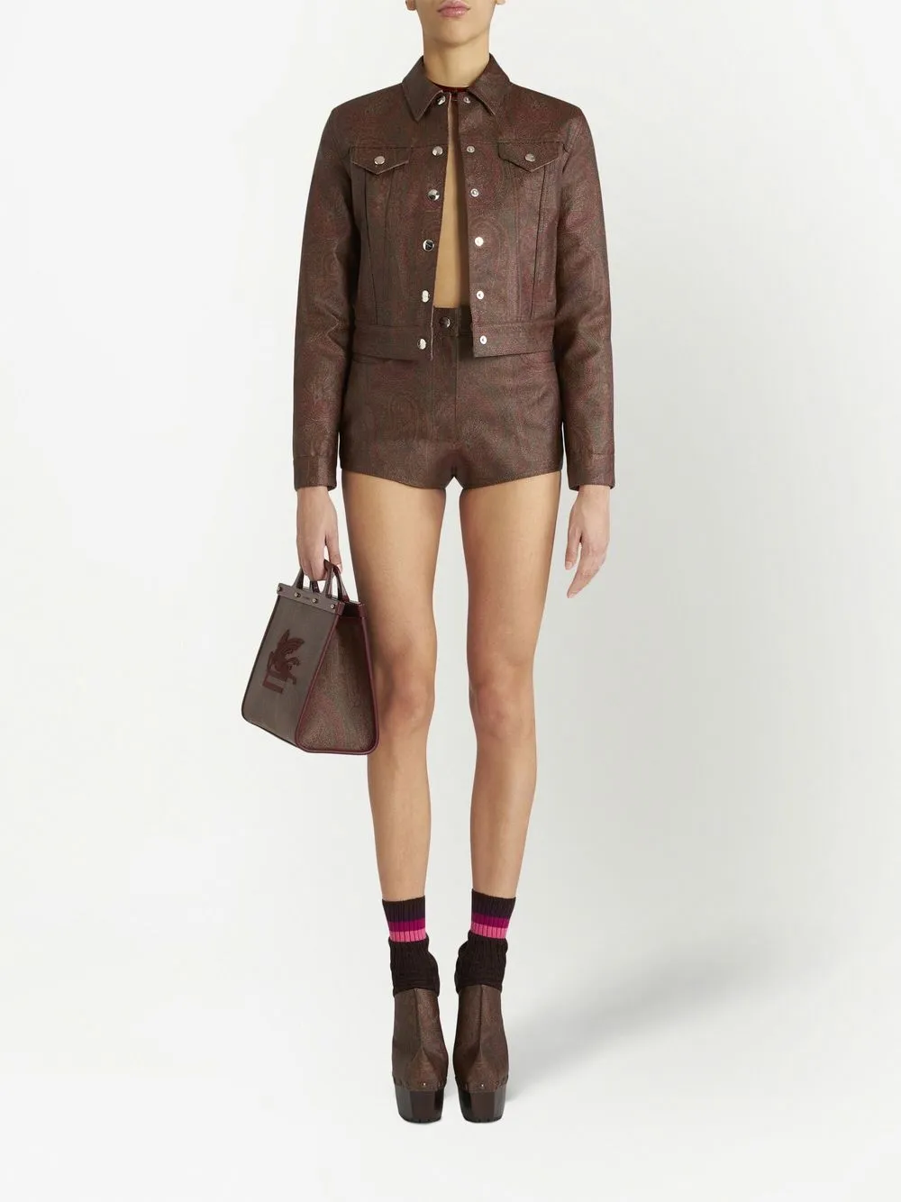 Donna ETRO Giacca Crop Con Stampa Paisley 4 Donna ETRO Giacca Crop Con Stampa Paisley - immagine 2