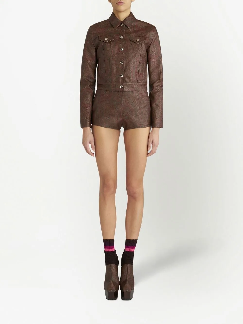 Donna ETRO Giacca Crop Con Stampa Paisley 5 Donna ETRO Giacca Crop Con Stampa Paisley - immagine 3