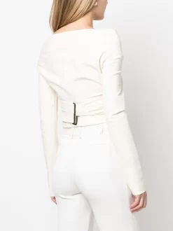 Donna Philosophy Di Lorenzo Serafini Blusa Con Scollo A V -Femminile Moda Negozio 19534823 44898271 1000