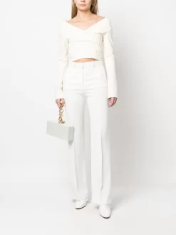 Donna Philosophy Di Lorenzo Serafini Blusa Con Scollo A V -Femminile Moda Negozio 19534823 44898273 1000