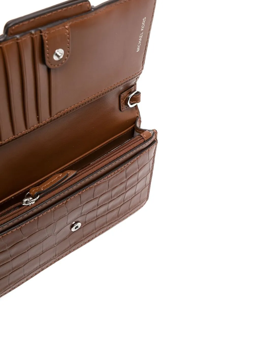 Donna Michael Kors Borsa A Tracolla Heather Con Placca Logo 7 Donna Michael Kors Borsa A Tracolla Heather Con Placca Logo - immagine 5