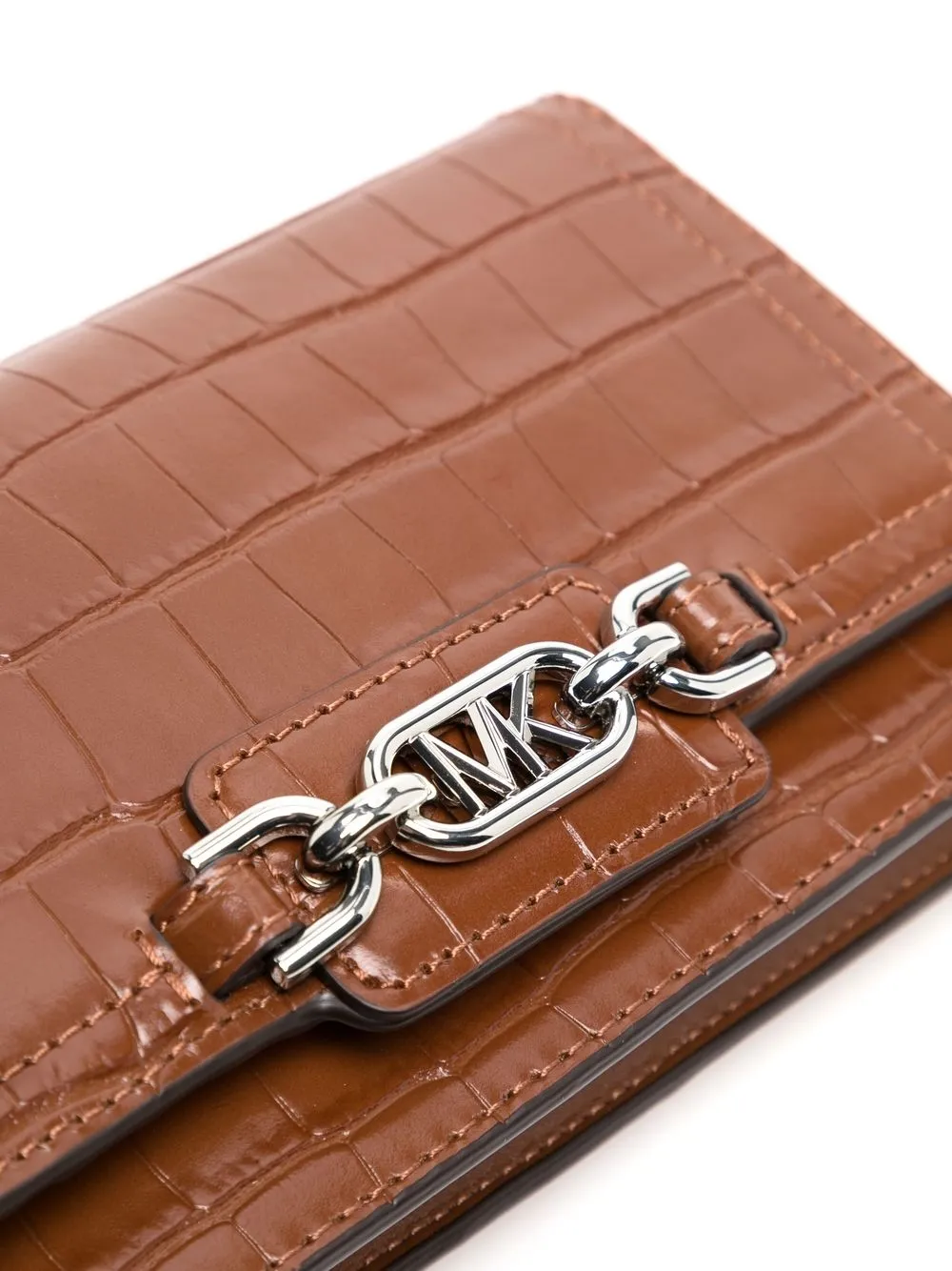 Donna Michael Kors Borsa A Tracolla Heather Con Placca Logo 6 Donna Michael Kors Borsa A Tracolla Heather Con Placca Logo - immagine 4