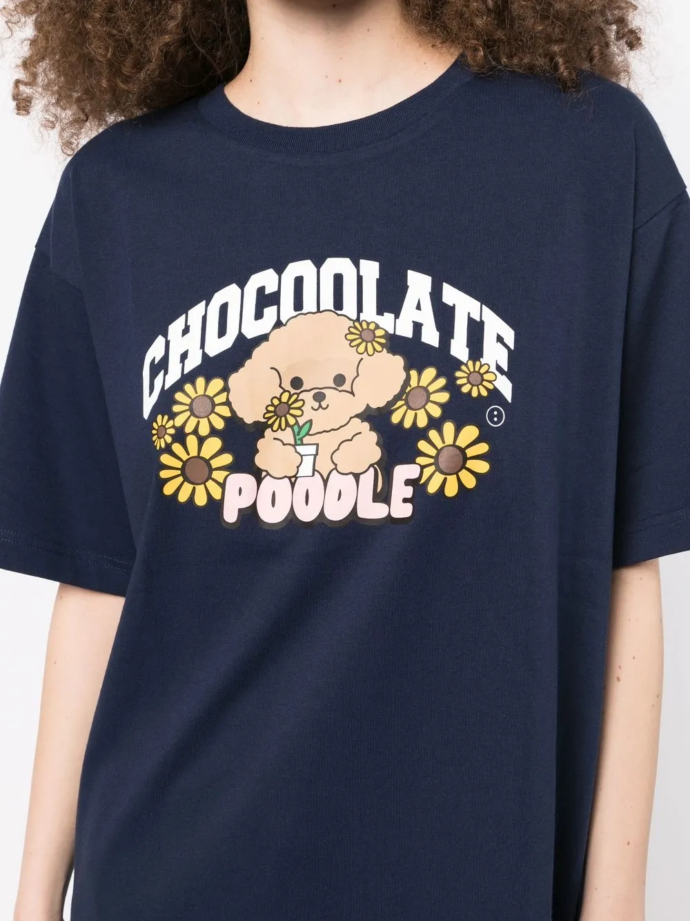 Donna CHOCOOLATE T-shirt Chocoolate Poodle Con Stampa 7 Donna CHOCOOLATE T-shirt Chocoolate Poodle Con Stampa - immagine 5