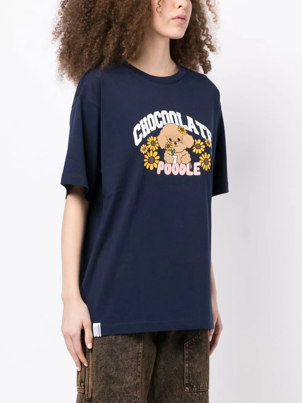 Donna CHOCOOLATE T-shirt Chocoolate Poodle Con Stampa 5 Donna CHOCOOLATE T-shirt Chocoolate Poodle Con Stampa - immagine 3
