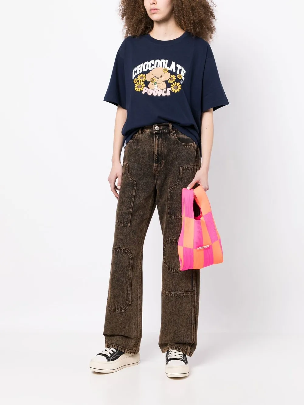 Donna CHOCOOLATE T-shirt Chocoolate Poodle Con Stampa 4 Donna CHOCOOLATE T-shirt Chocoolate Poodle Con Stampa - immagine 2