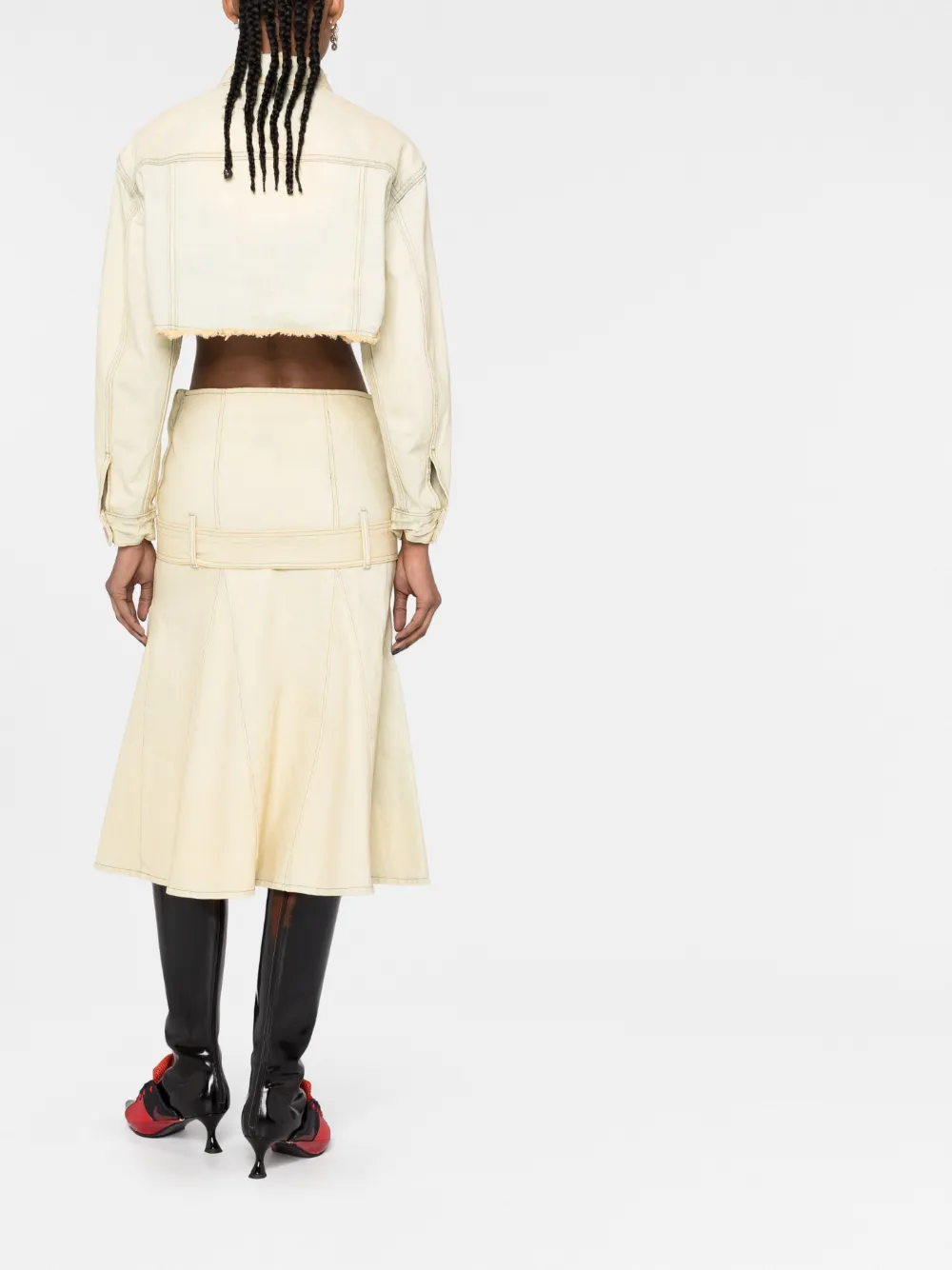 Donna We11done Giacca Denim Crop 6 Donna We11done Giacca Denim Crop - immagine 4