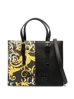 Donna Versace Jeans Couture Borsa Tote Barocco Con Stampa