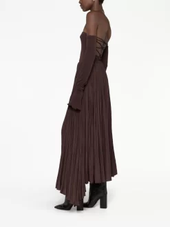 Donna Lanvin Gonna Lunga Asimmetrica Con Arricciatura -Femminile Moda Negozio 19616092 50742060 1000