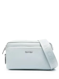 Donna Calvin Klein Borsa A Tracolla Con Placca Logo