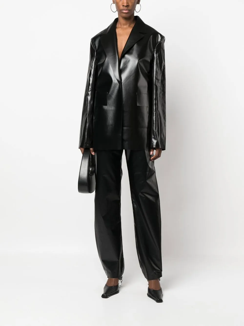 Donna KASSL Editions Pantaloni Con Effetto Lucido RTW 4 Donna KASSL Editions Pantaloni Con Effetto Lucido RTW - immagine 2