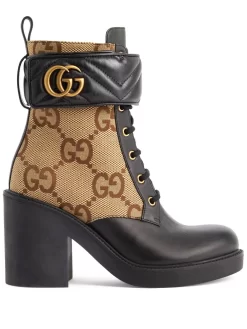 Donna Gucci Stivaletti Con Monogramma