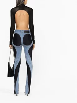 Donna Mugler Jeans Skinny Bicolore -Femminile Moda Negozio 19632601 43949510 1000