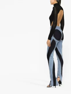 Donna Mugler Jeans Skinny Bicolore -Femminile Moda Negozio 19632601 43949514 1000