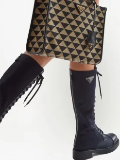 Donna Prada Stivali Stringati -Femminile Moda Negozio 19633395 43811326 1000