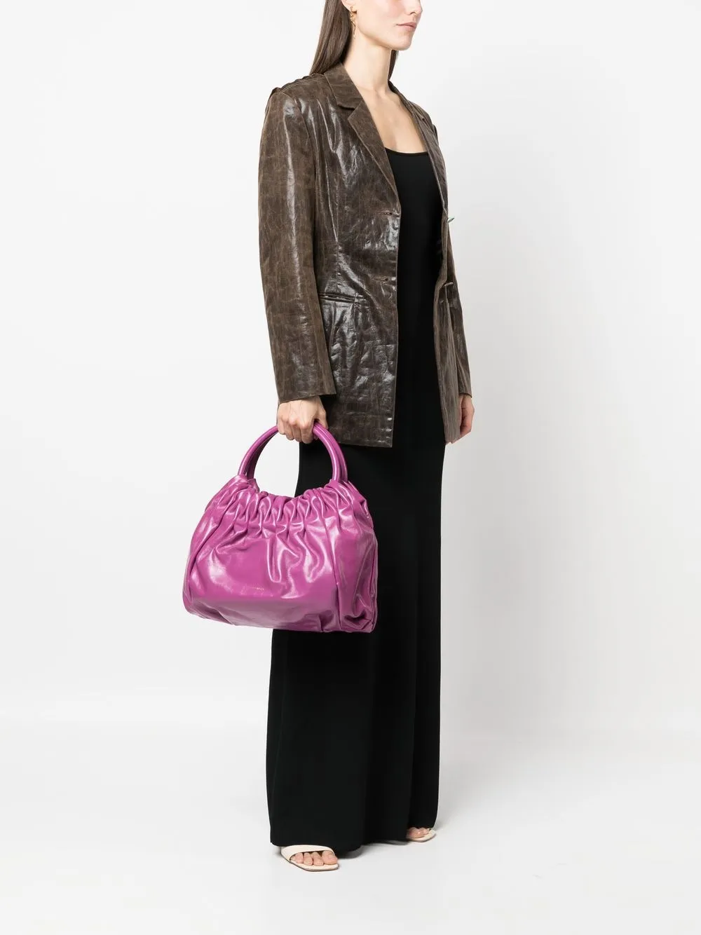 Donna Coccinelle Borsa Tote Con Ruches 4 Donna Coccinelle Borsa Tote Con Ruches - immagine 2