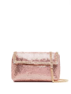 Donna Rosantica Clutch Con Decorazione Di Cristalli