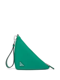 Donna Prada Portafoglio A Triangolo Con Logo Goffrato -Femminile Moda Negozio 19663575 43907113 1000