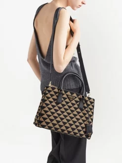 Donna Prada Borsa Tote Symbole Media -Femminile Moda Negozio 19663595 43907095 1000