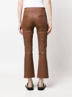 Donna Arma Pantaloni Svasati In Pelle -Femminile Moda Negozio 19671732 44140344 1000