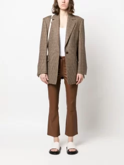 Donna Arma Pantaloni Svasati In Pelle -Femminile Moda Negozio 19671732 44298458 1000