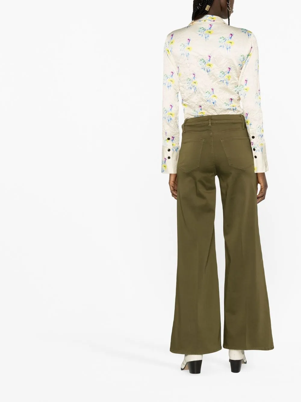 Donna FRAME Jeans A Gamba Ampia Le Pixie Palazzo 5 Donna FRAME Jeans A Gamba Ampia Le Pixie Palazzo - immagine 3