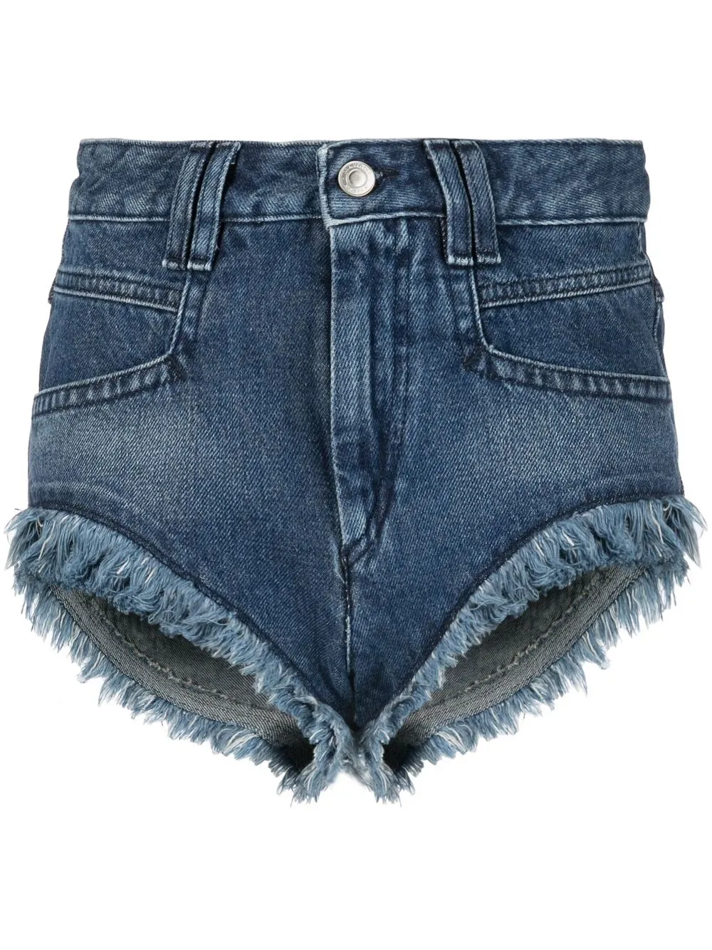 Donna MARANT ÉTOILE Shorts Denim Con Orlo Sfrangiato 3 Donna MARANT ÉTOILE Shorts Denim Con Orlo Sfrangiato