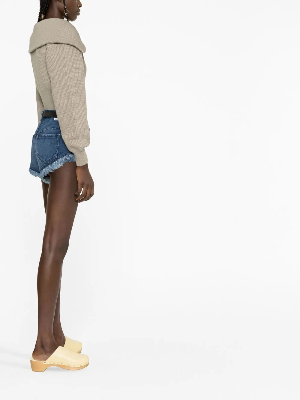 Donna MARANT ÉTOILE Shorts Denim Con Orlo Sfrangiato 5 Donna MARANT ÉTOILE Shorts Denim Con Orlo Sfrangiato - immagine 3