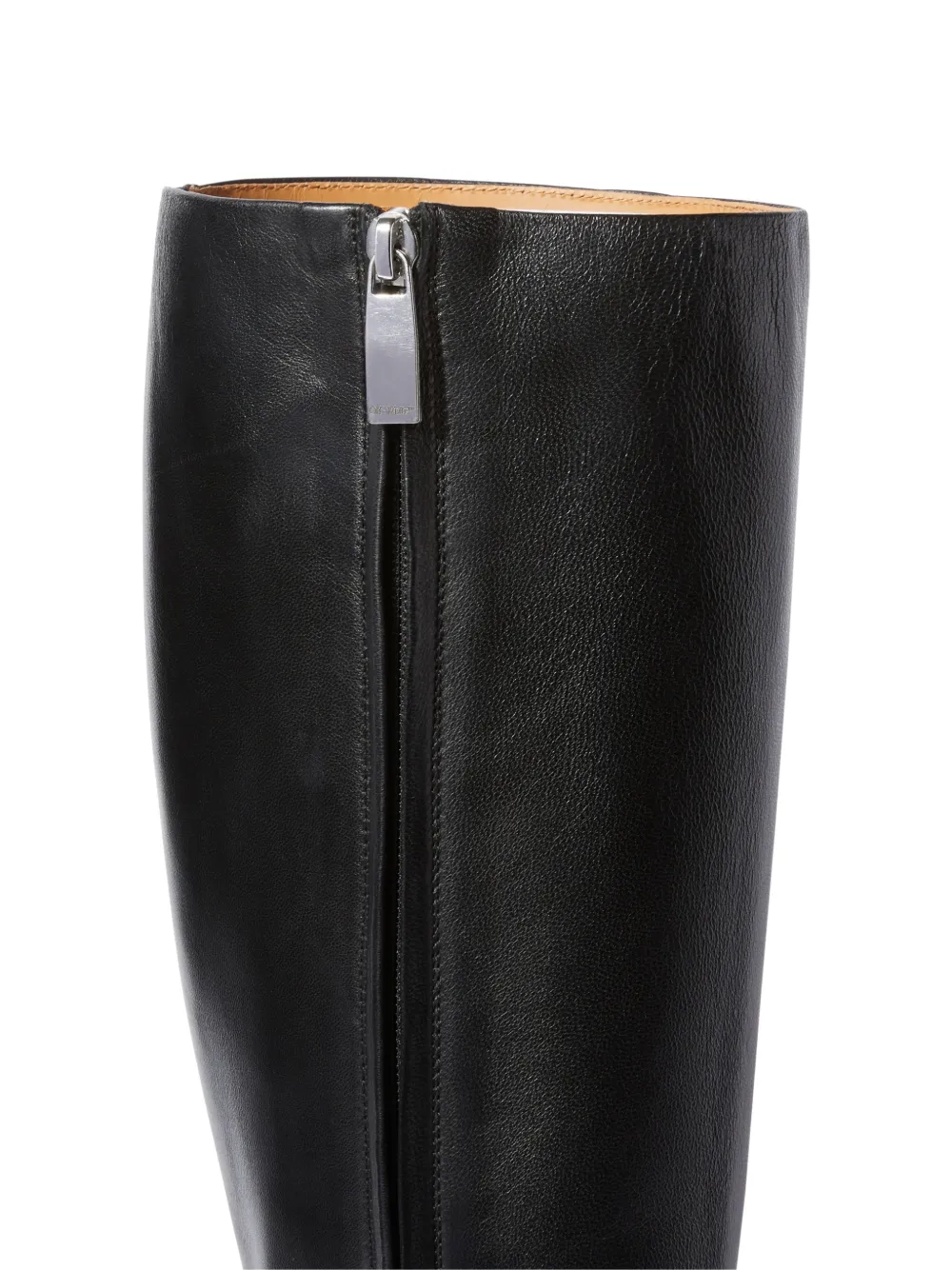 Donna Off-White Stivali Con Punta Quadrata In Pelle 6 Donna Off-White Stivali Con Punta Quadrata In Pelle - immagine 4