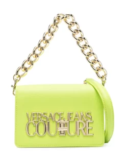 Donna Versace Jeans Couture Borsa A Tracolla Con Placca Logo