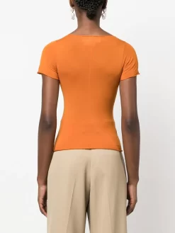 Donna Marni T-shirt Semi Trasparente Slim 10 Donna Marni T-shirt Semi Trasparente Slim -Femminile Moda Negozio 19786523 44403181 1000