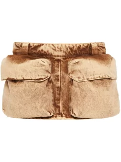 Donna Miu Miu Minigonna Con Applicazione