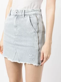 Donna Musium Div. Gonna Denim Con Frange -Femminile Moda Negozio 19803595 44435972 1000