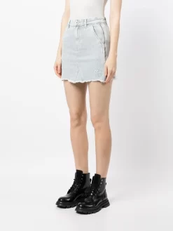 Donna Musium Div. Gonna Denim Con Frange -Femminile Moda Negozio 19803595 44435977 1000