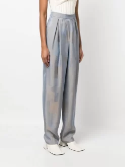 Donna Giorgio Armani Pantaloni A Palazzo Con Stampa Patchwork 9 Donna Giorgio Armani Pantaloni A Palazzo Con Stampa Patchwork -Femminile Moda Negozio 19804268 44538248 1000