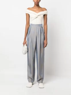 Donna Giorgio Armani Pantaloni A Palazzo Con Stampa Patchwork 8 Donna Giorgio Armani Pantaloni A Palazzo Con Stampa Patchwork -Femminile Moda Negozio 19804268 44538258 1000