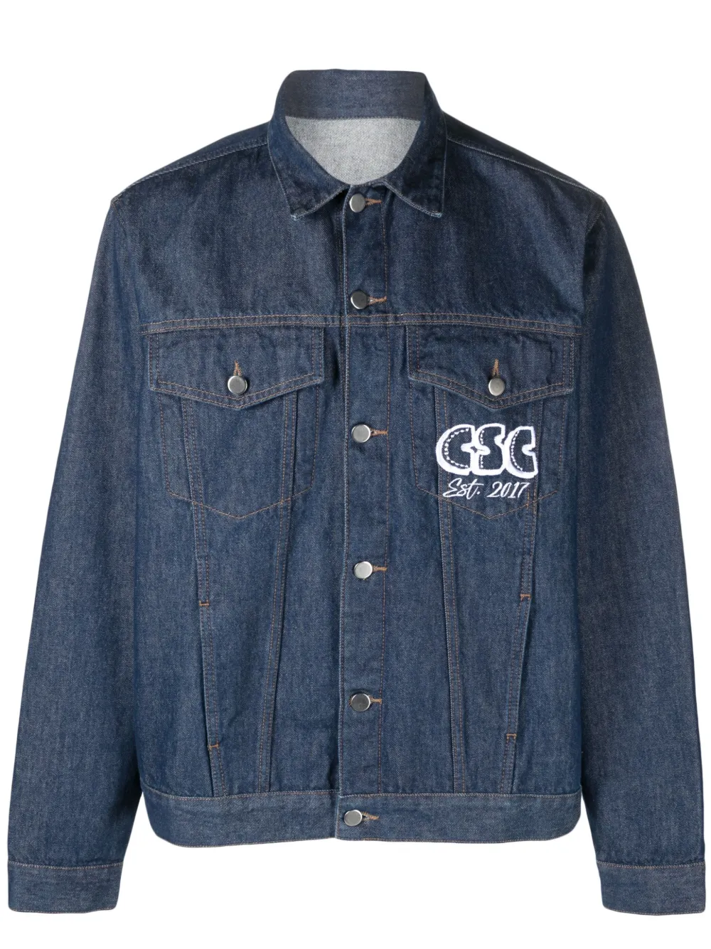 Donna CRENSHAW SKATE CLUB Giacca Denim Con Logo SF Ricamato CSC X Browns 3 Donna CRENSHAW SKATE CLUB Giacca Denim Con Logo SF Ricamato CSC X Browns