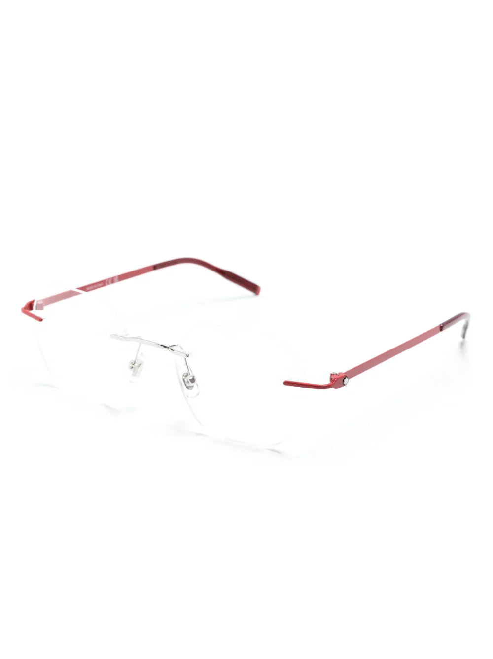 Donna Montblanc Rimless Round-frame Glasses 4 Donna Montblanc Rimless Round-frame Glasses - immagine 2