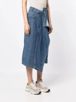 Donna Goen.J Gonna Denim Asimmetrica -Femminile Moda Negozio 19821111 45006423 1000