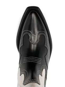 Donna GANNI Stivali Western Bicolore -Femminile Moda Negozio 19838172 44446319 1000